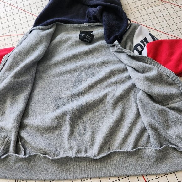 Vtg Baby Phat Y2K Cat Graphic Hoodie Jacket Gray Zip Teen Large Women Size Small - Picture 9 of 16